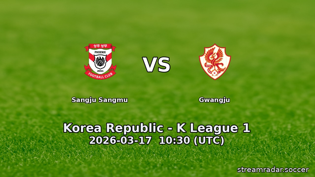 Sangju Sangmu vs Gwangju