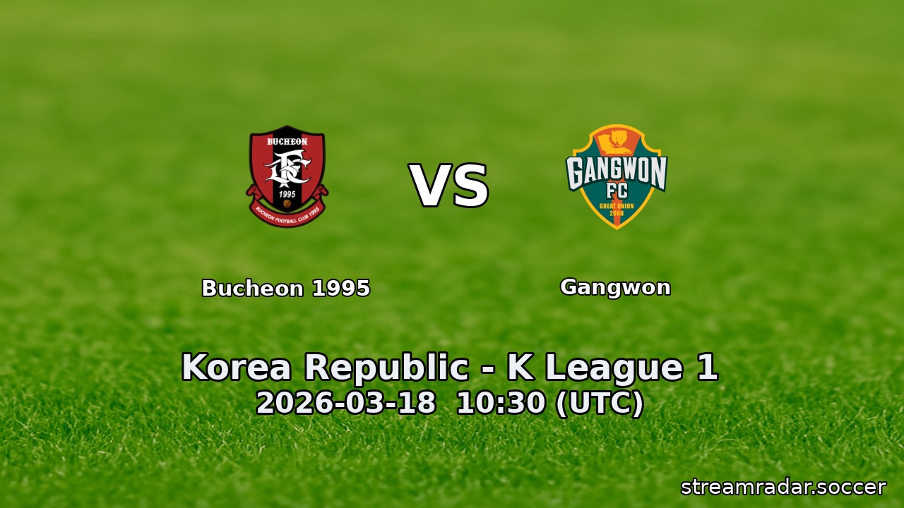 Bucheon 1995 vs Gangwon