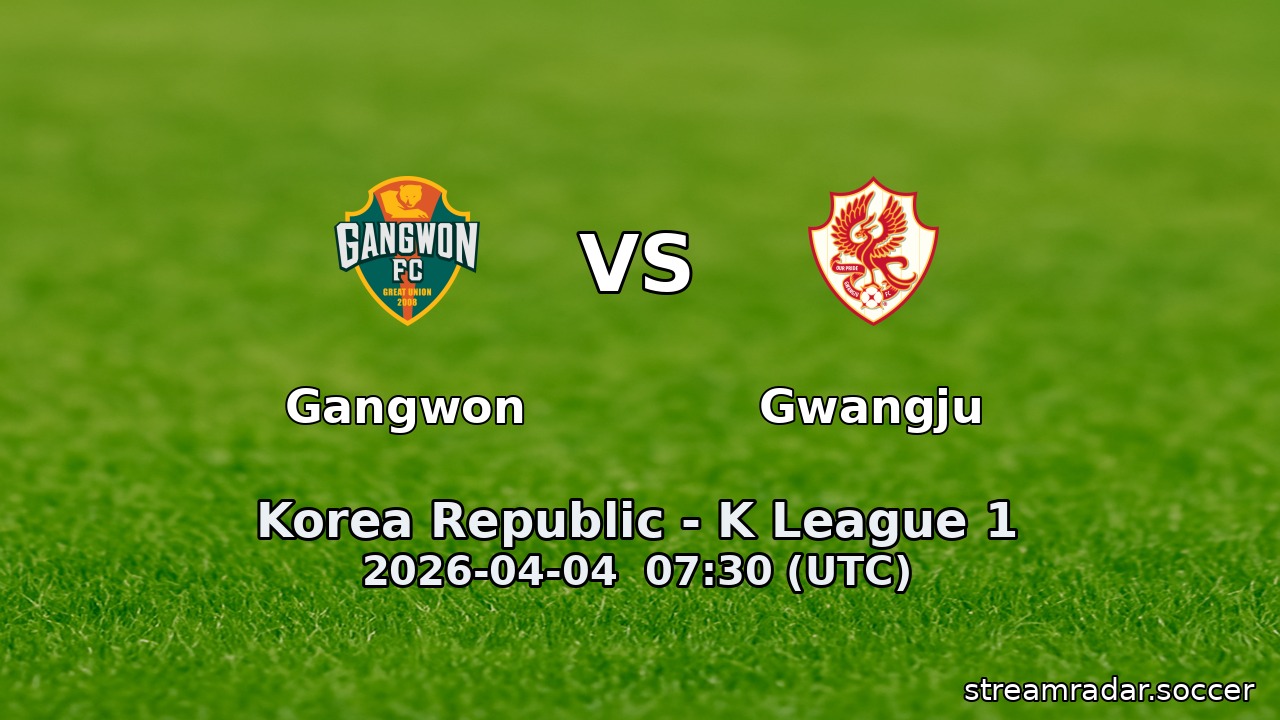 Gangwon vs Gwangju