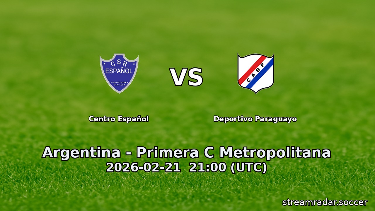 Centro Español vs Deportivo Paraguayo