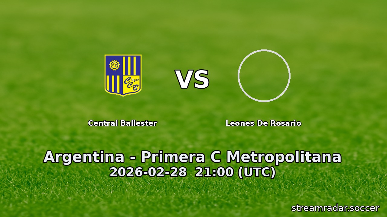 Central Ballester vs Leones De Rosario