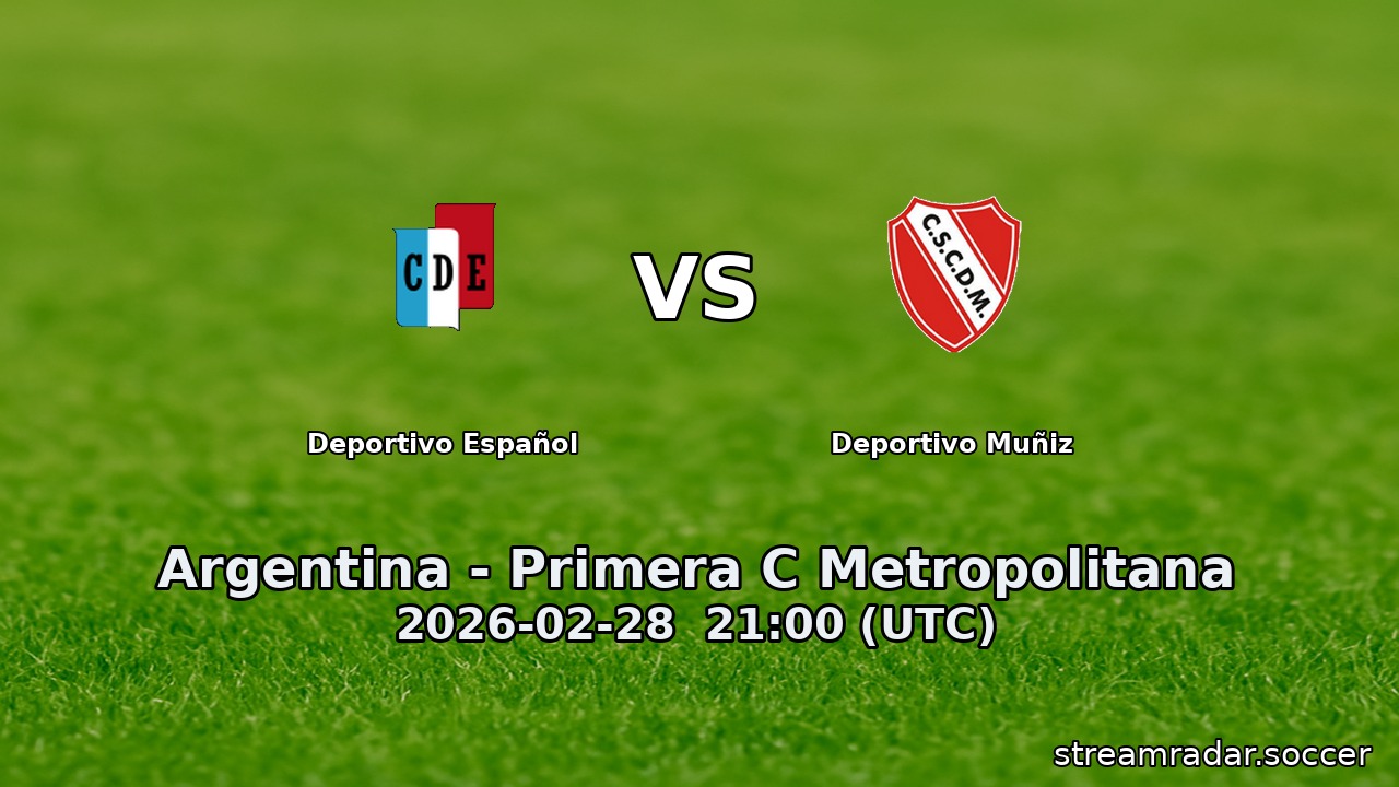 Deportivo Español vs Deportivo Muñiz