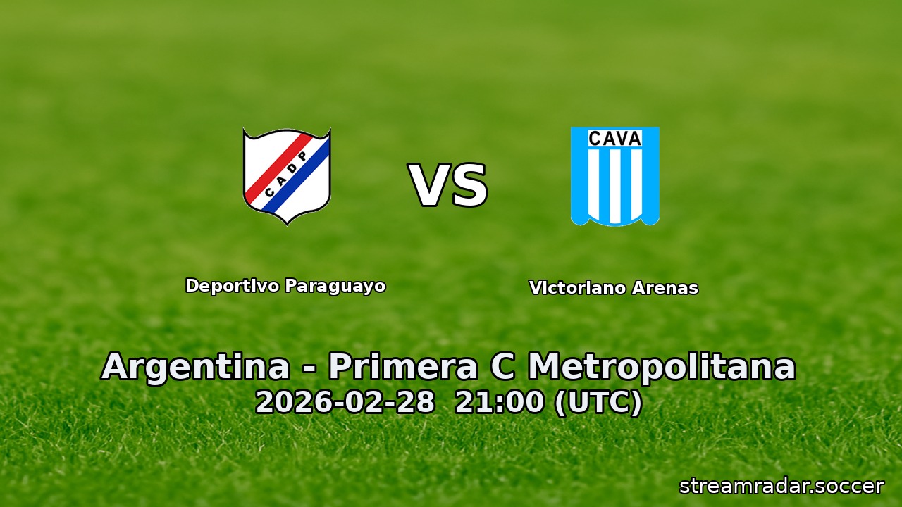Deportivo Paraguayo vs Victoriano Arenas