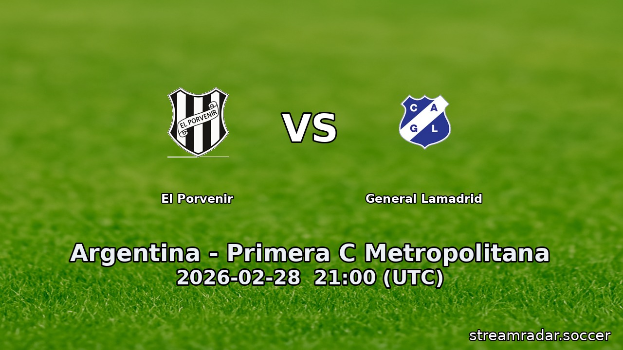 El Porvenir vs General Lamadrid