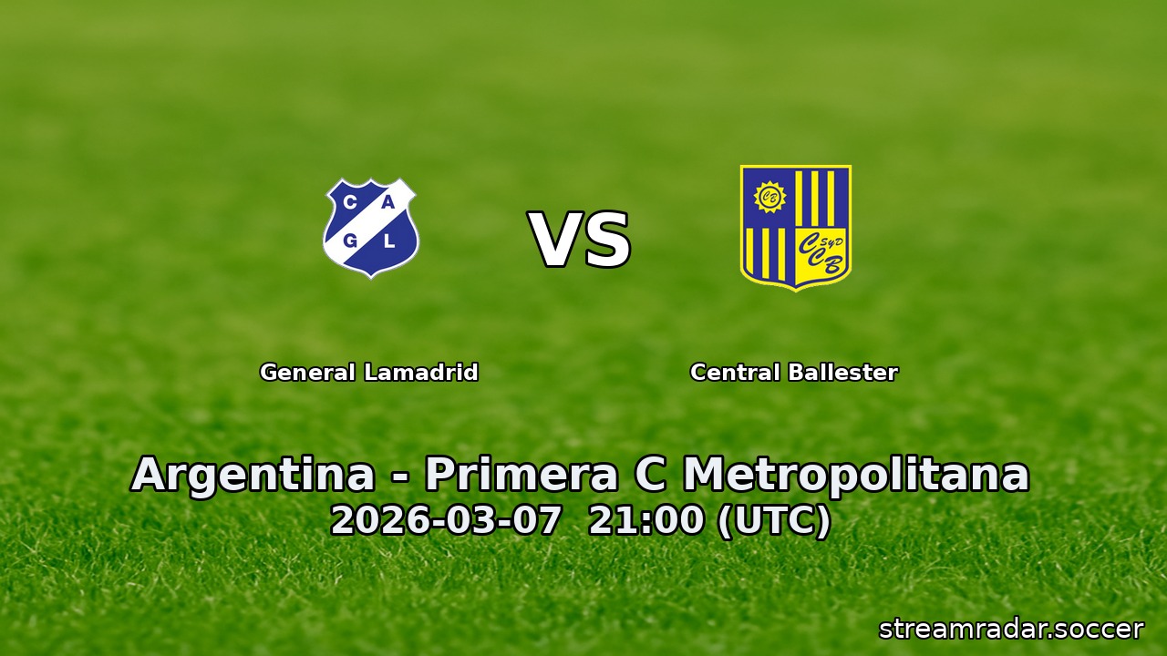 General Lamadrid vs Central Ballester