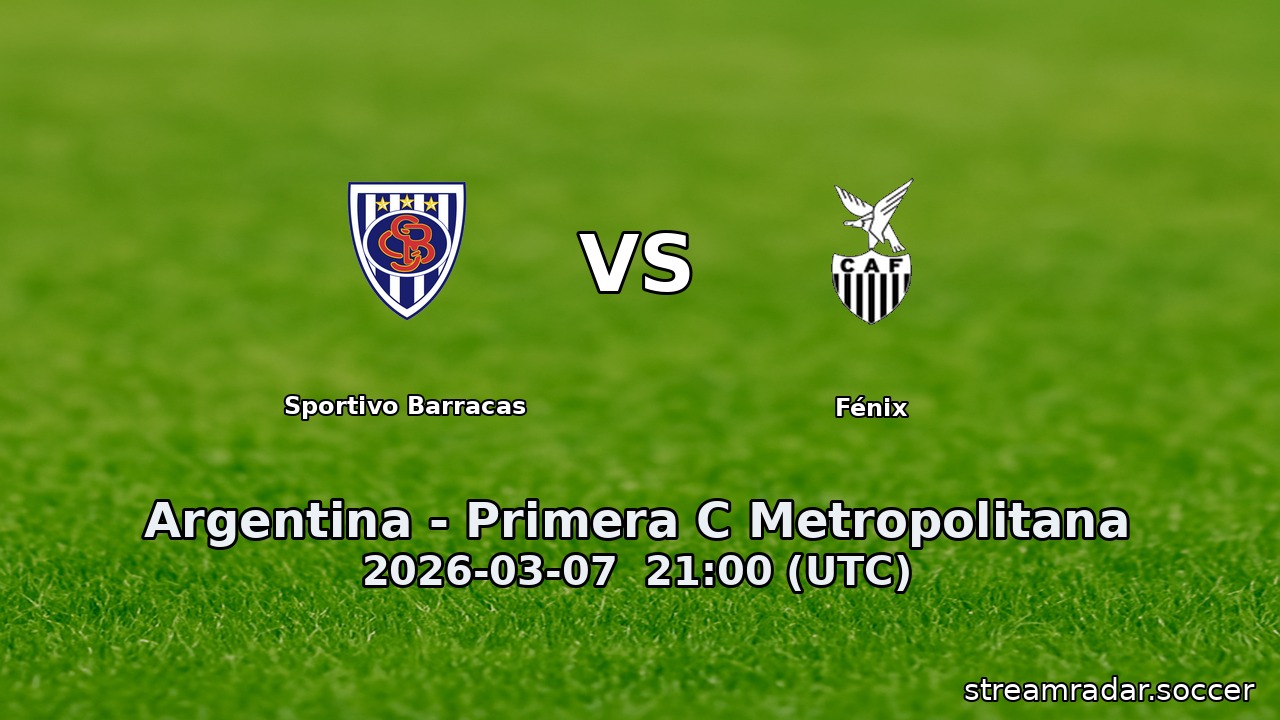 Sportivo Barracas vs Fénix