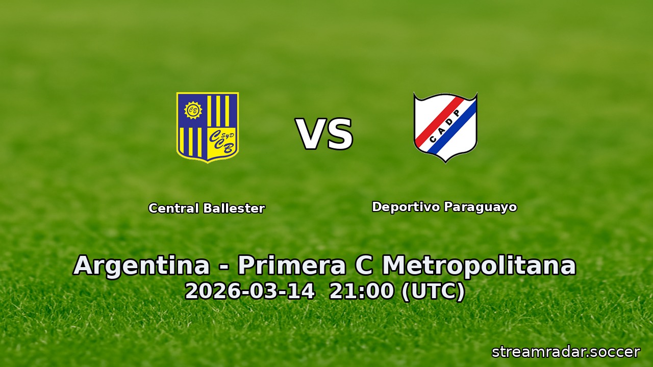 Central Ballester vs Deportivo Paraguayo