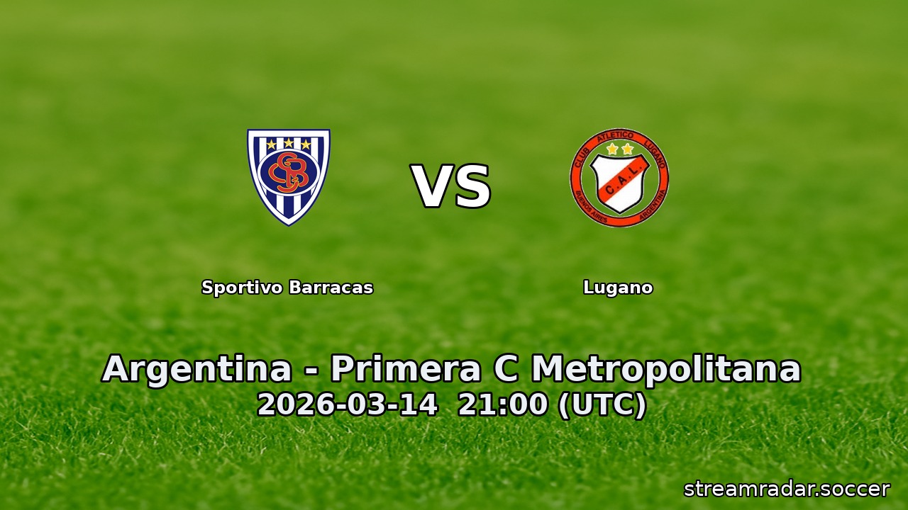 Sportivo Barracas vs Lugano
