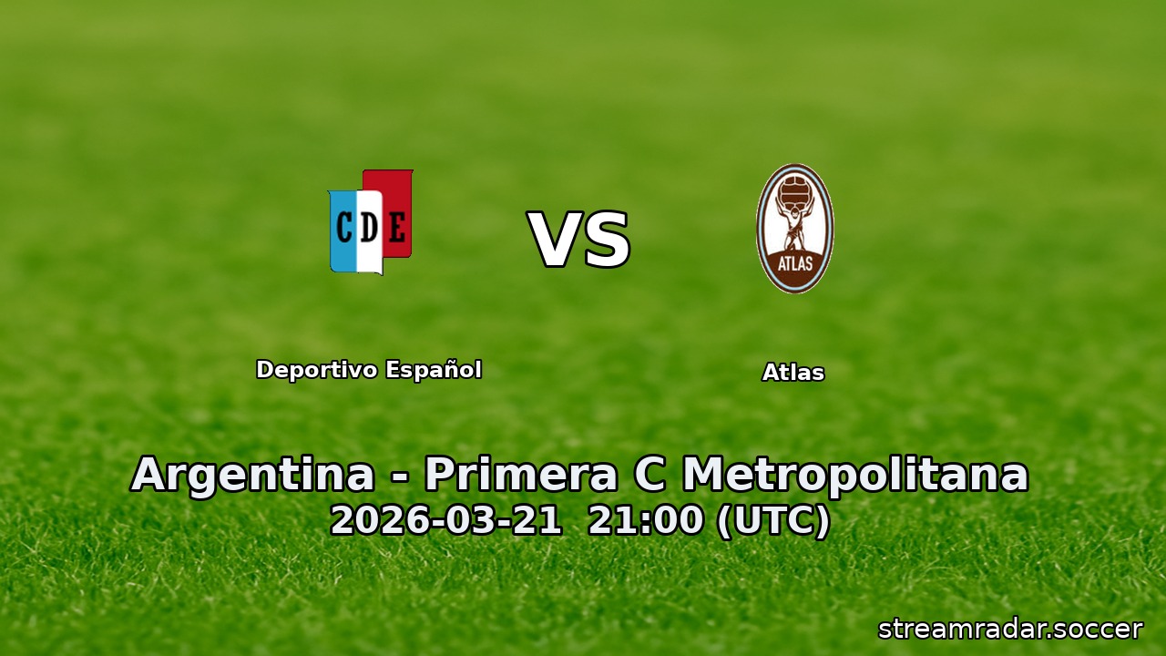 Deportivo Español vs Atlas