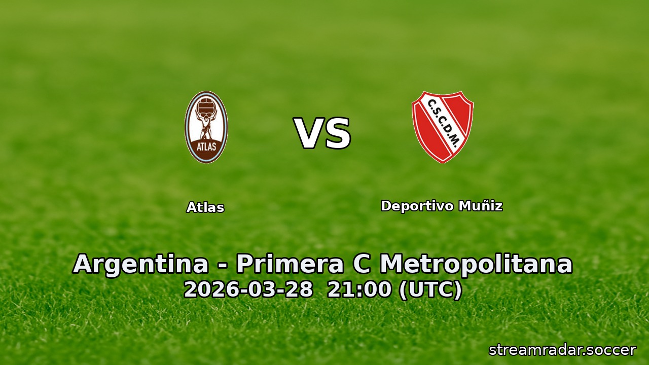 Atlas vs Deportivo Muñiz