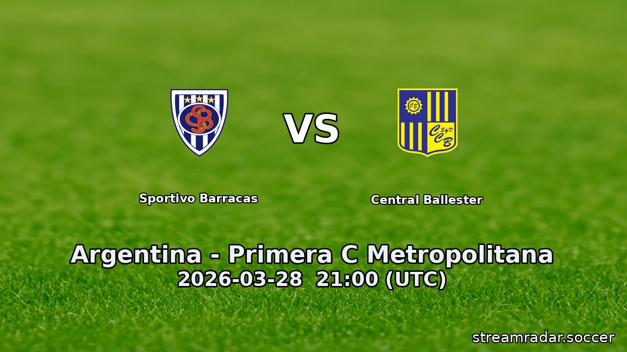 Sportivo Barracas vs Central Ballester