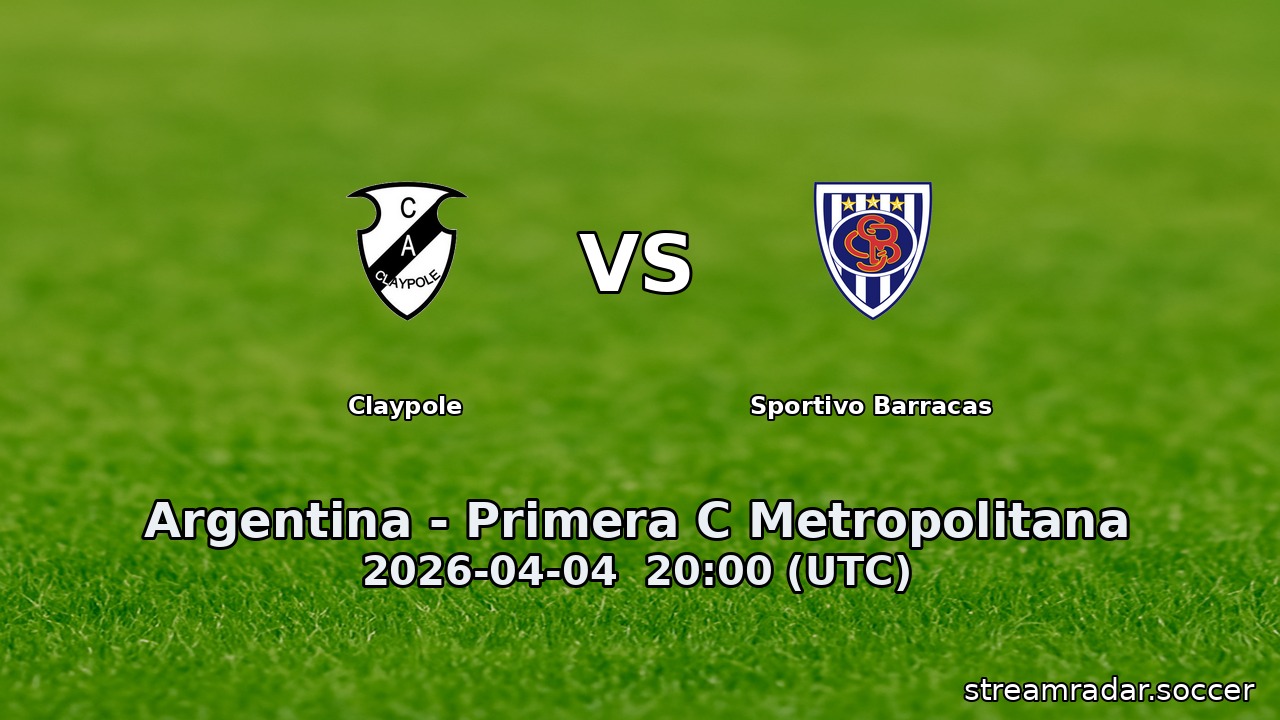 Claypole vs Sportivo Barracas