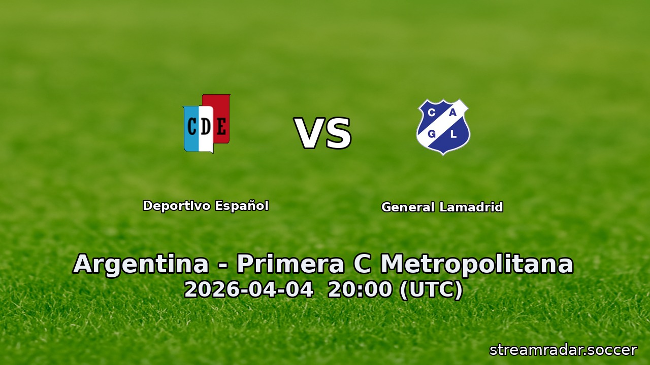 Deportivo Español vs General Lamadrid