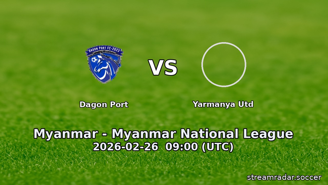 Dagon Port vs Yarmanya Utd