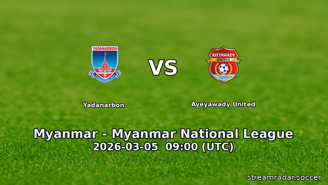 Yadanarbon vs Ayeyawady United
