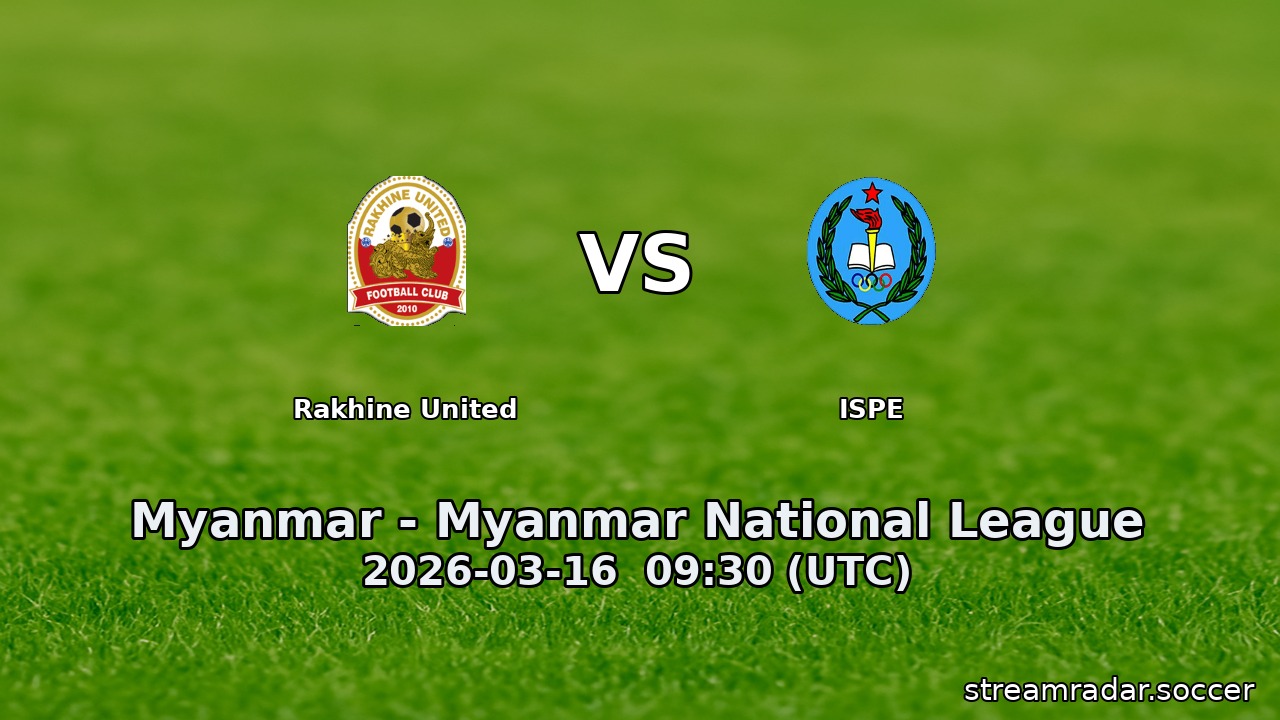 Rakhine United vs ISPE