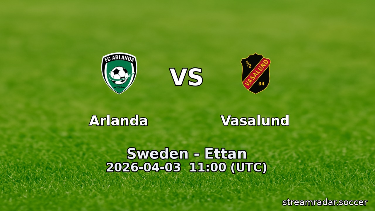 Arlanda vs Vasalund