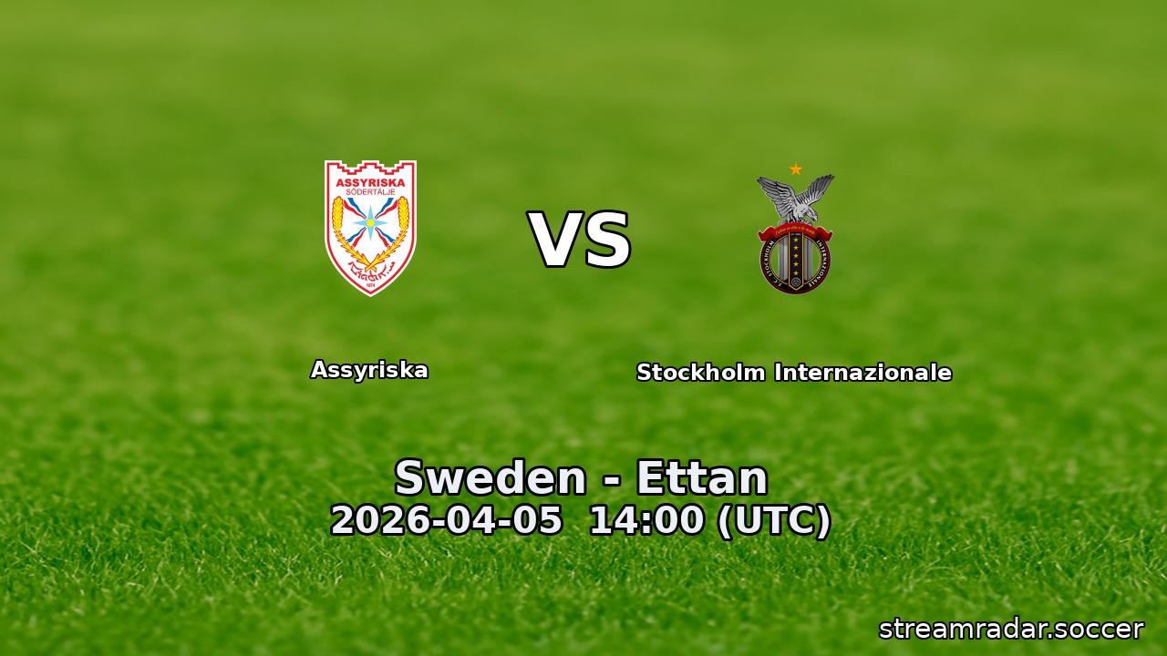 Assyriska vs Stockholm Internazionale