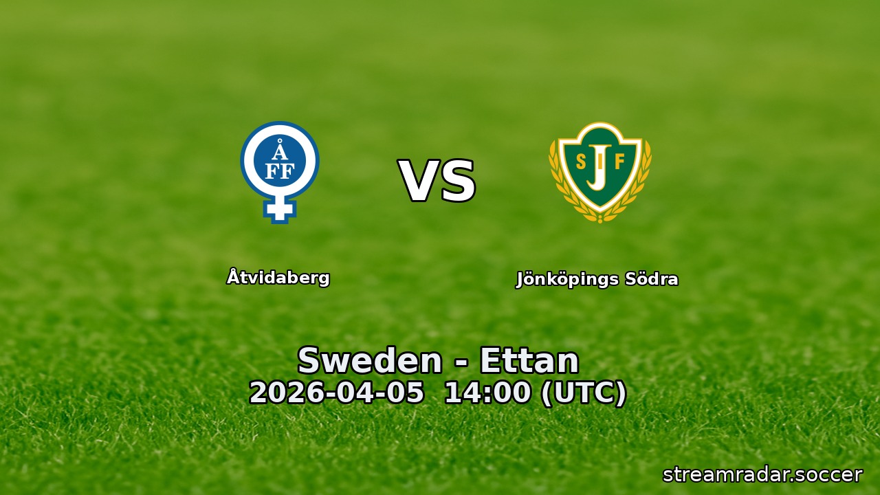 Åtvidaberg vs Jönköpings Södra