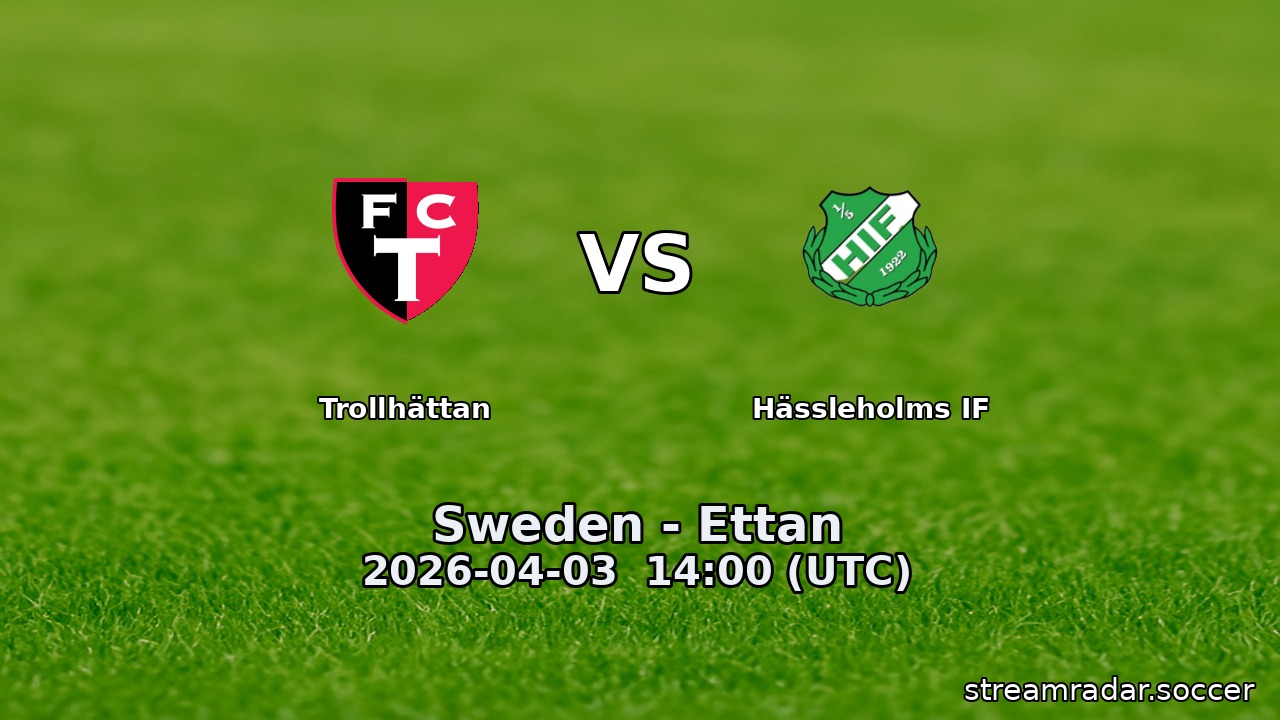 Trollhättan vs Hässleholms IF