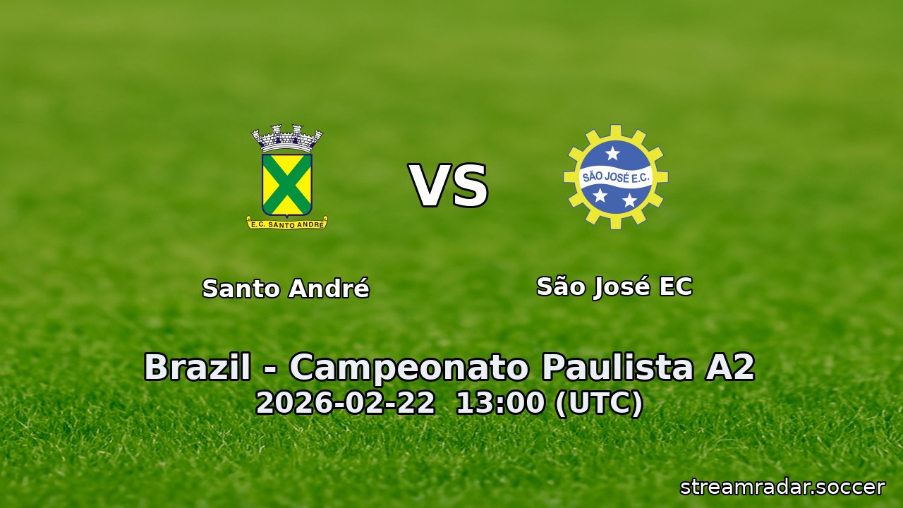 Santo André vs São José EC