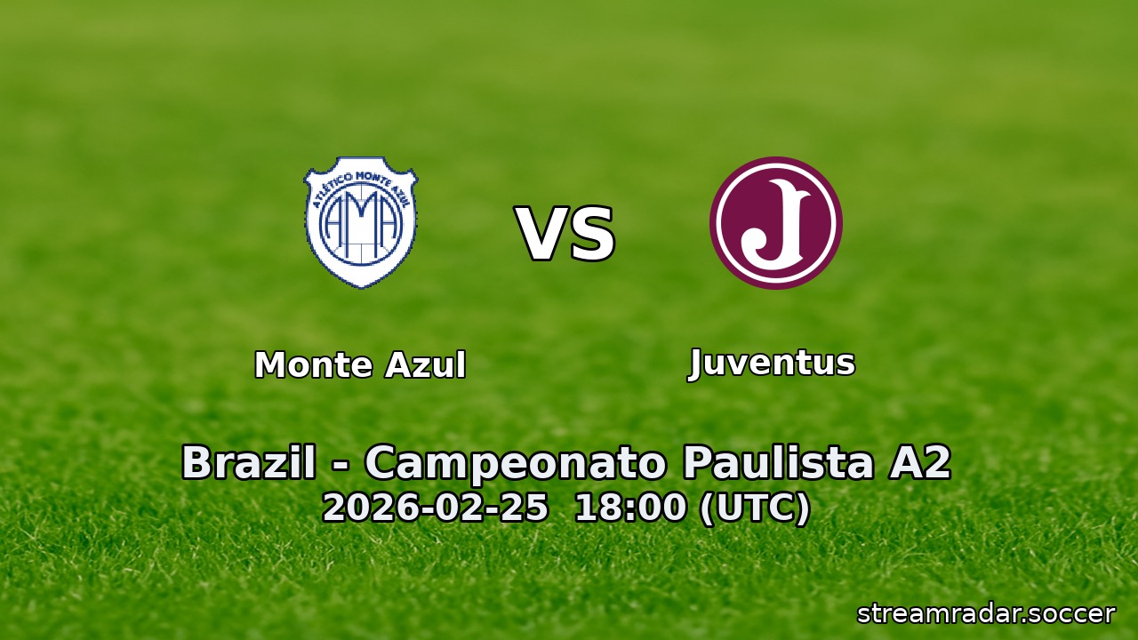 Monte Azul vs Juventus