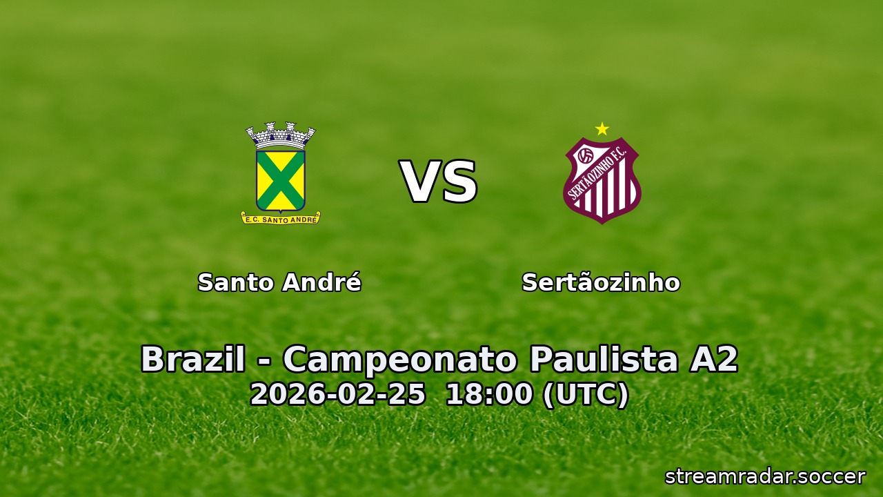 Santo André vs Sertãozinho