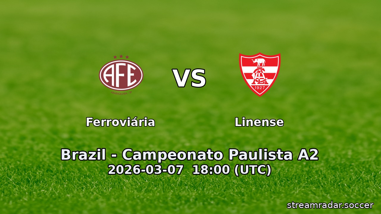 Ferroviária vs Linense