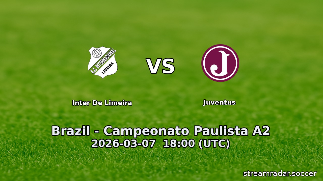 Inter De Limeira vs Juventus