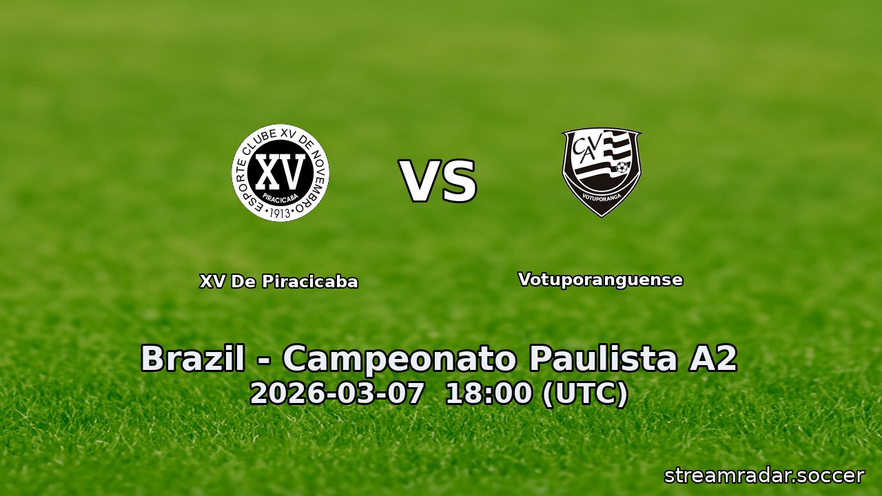 XV De Piracicaba vs Votuporanguense