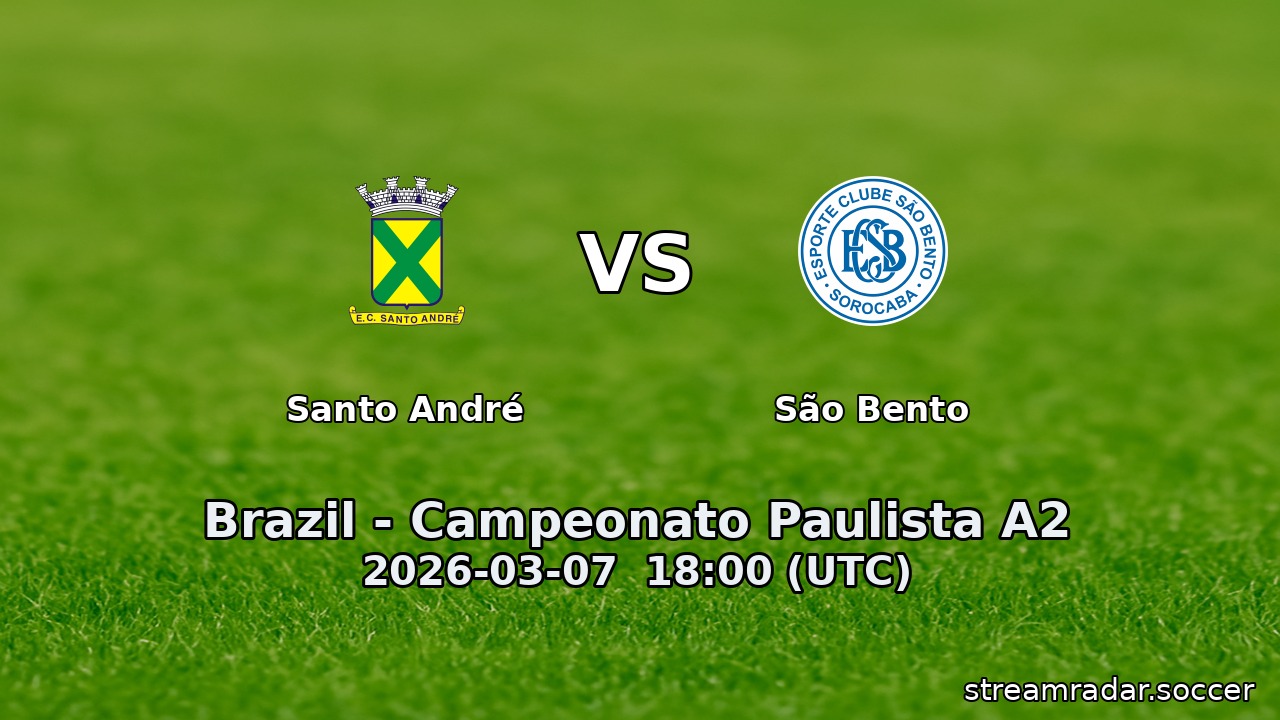 Santo André vs São Bento