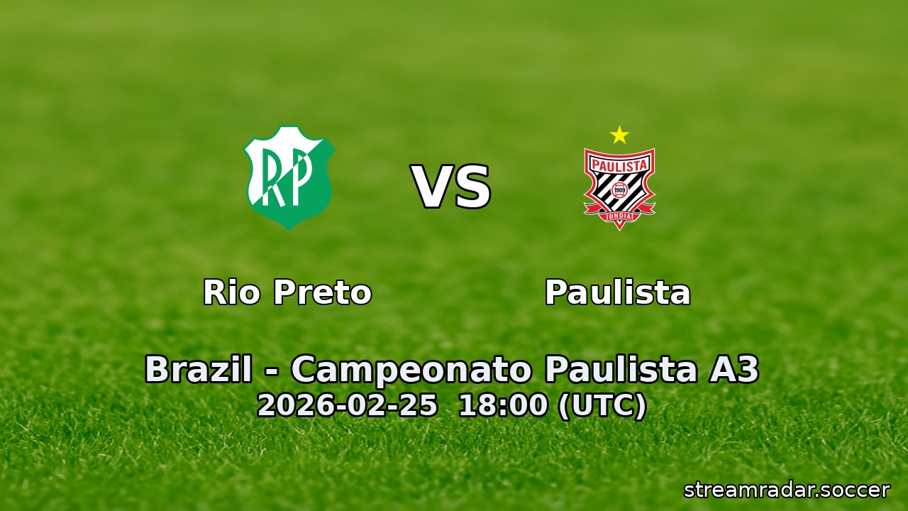 Rio Preto vs Paulista