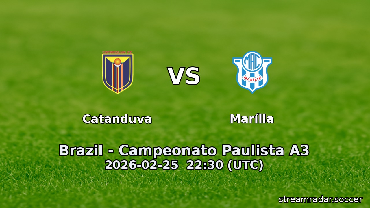 Catanduva vs Marília