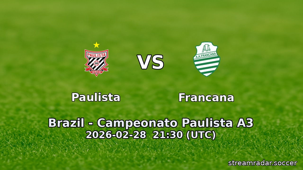 Paulista vs Francana