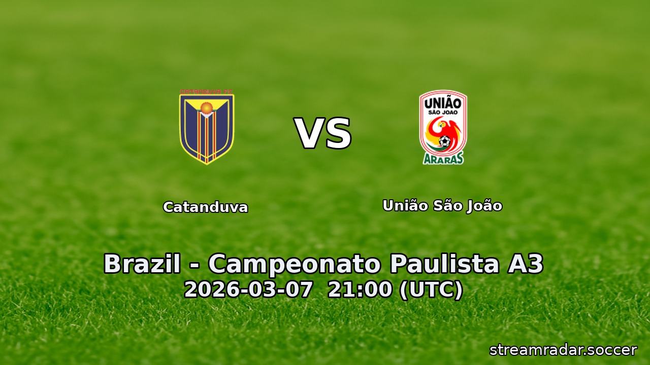 Catanduva vs União São João