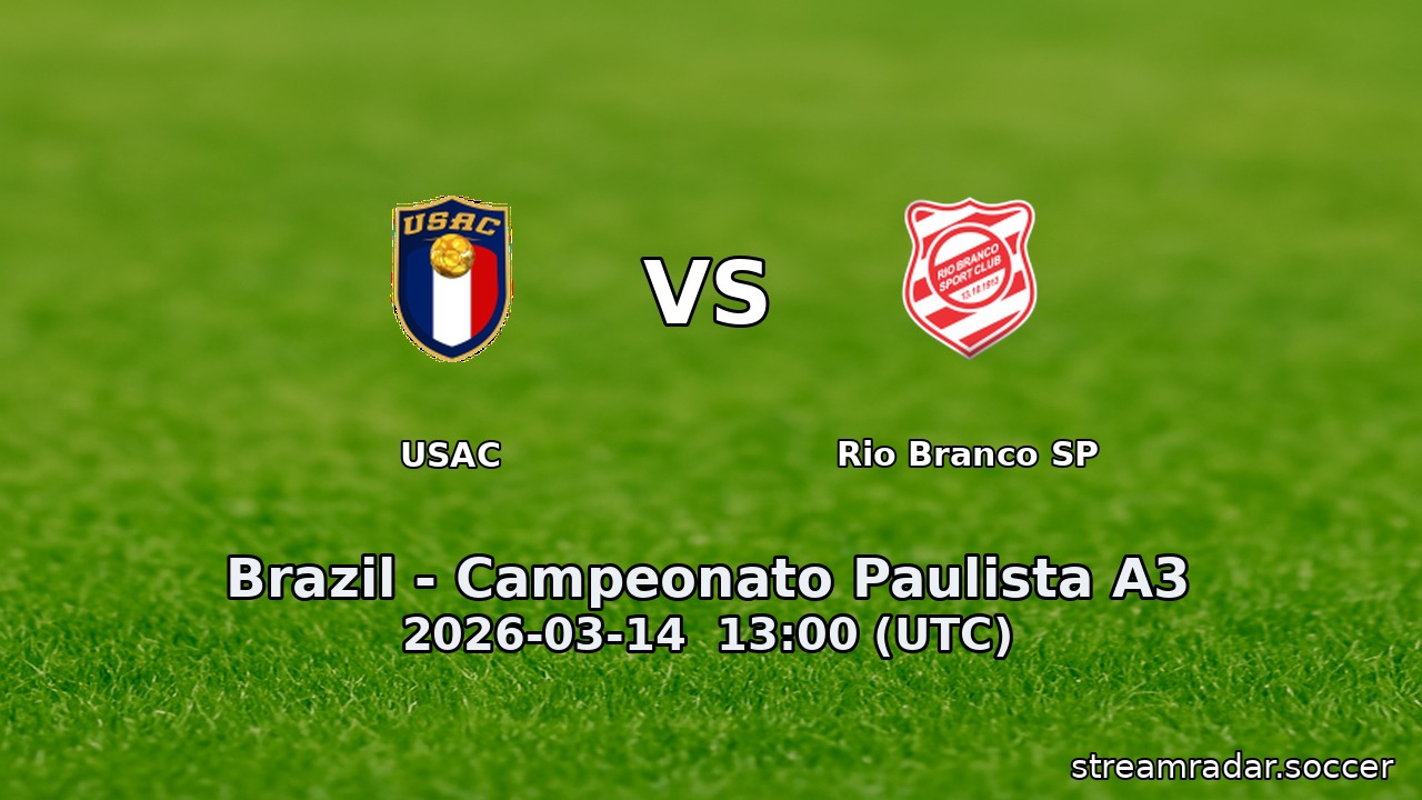 USAC vs Rio Branco SP