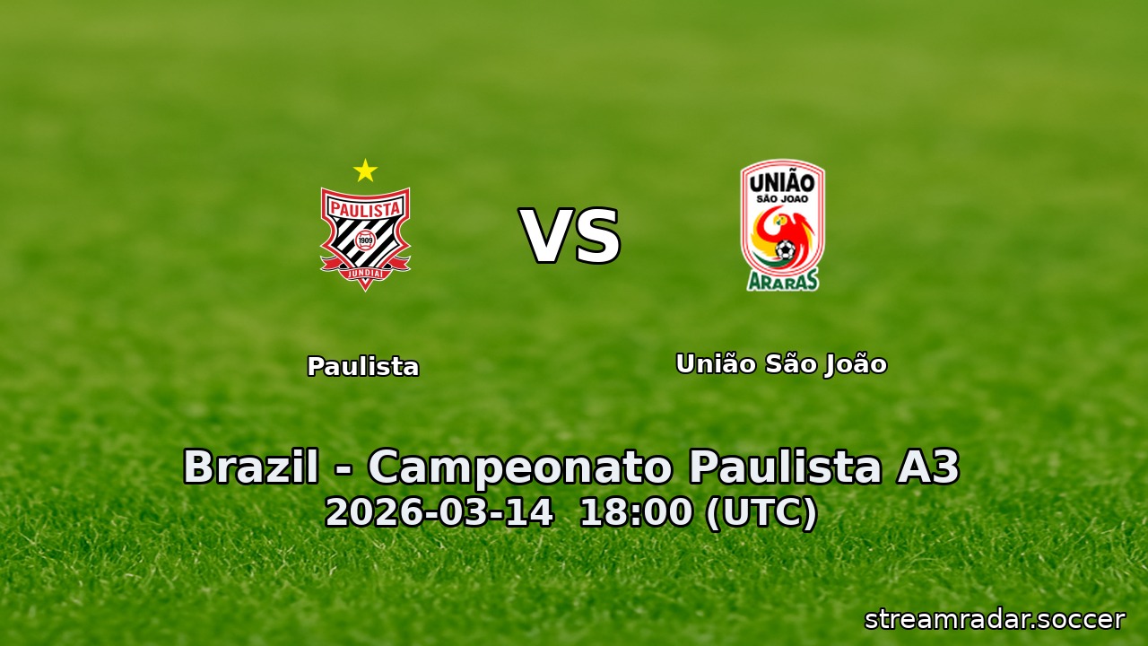 Paulista vs União São João