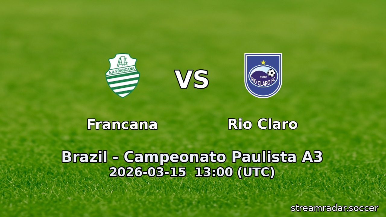 Francana vs Rio Claro