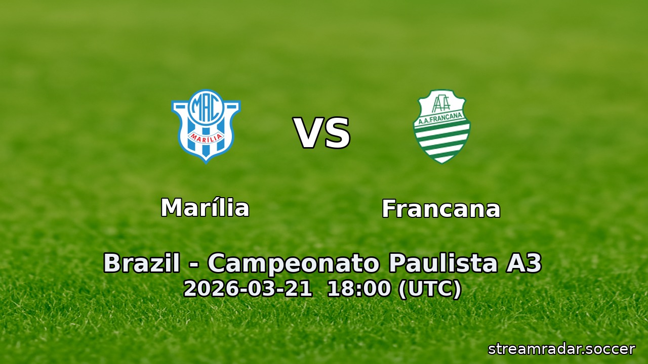 Marília vs Francana