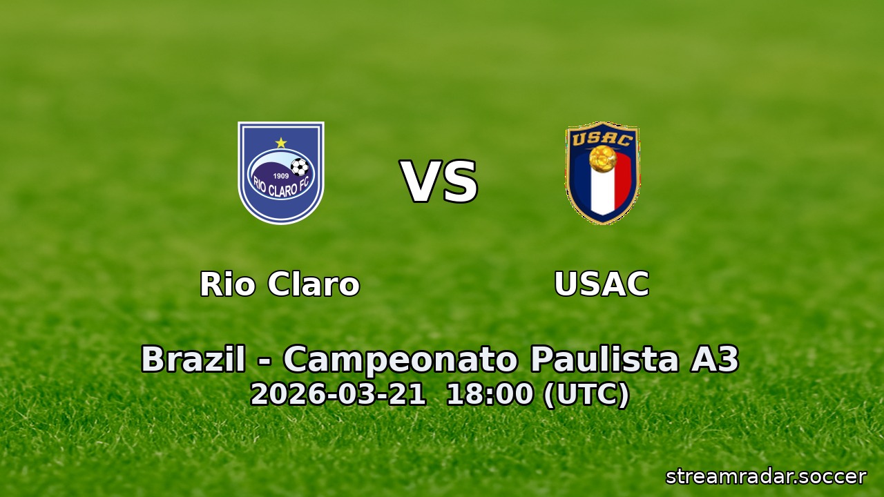 Rio Claro vs USAC