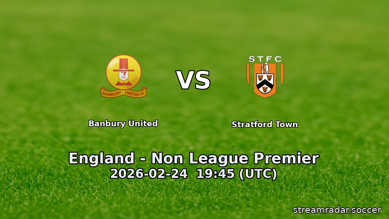 Banbury United vs Stratford Town