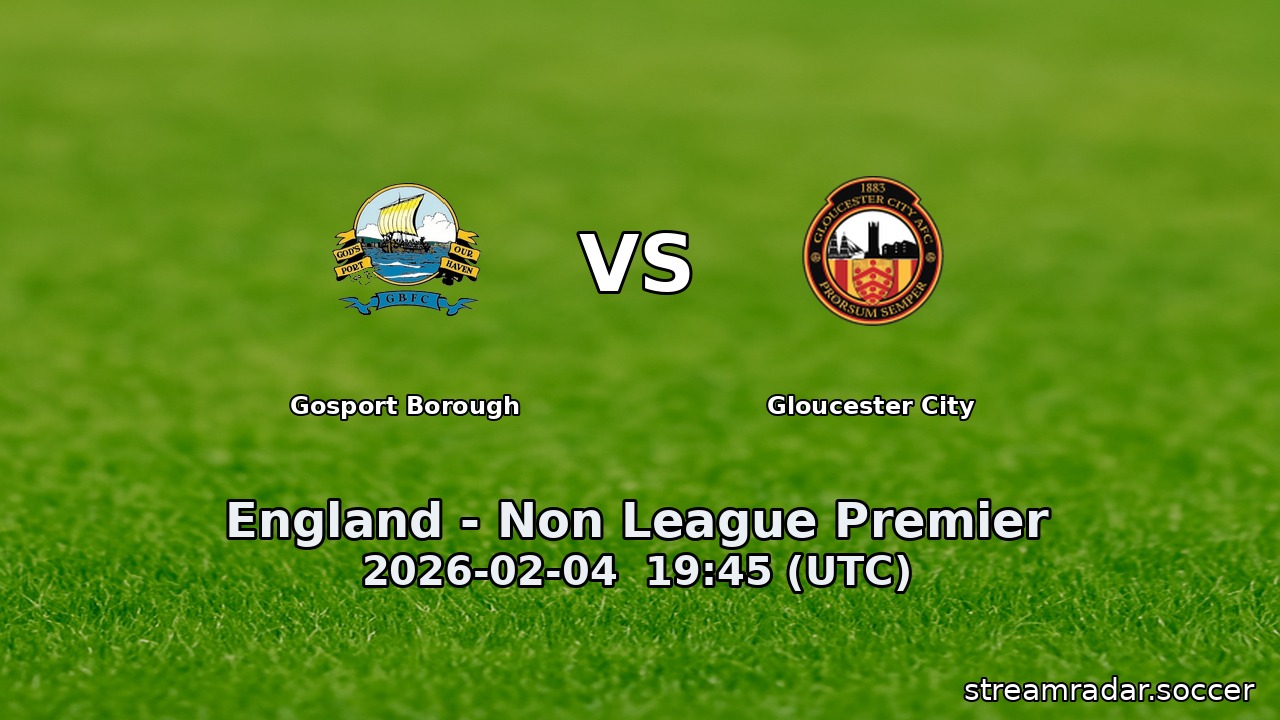 Gosport Borough vs Gloucester City