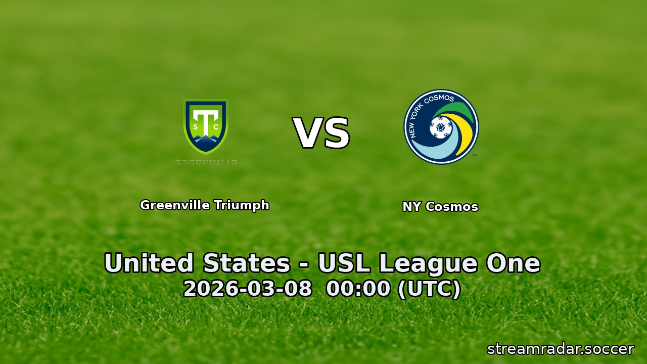 Greenville Triumph vs NY Cosmos