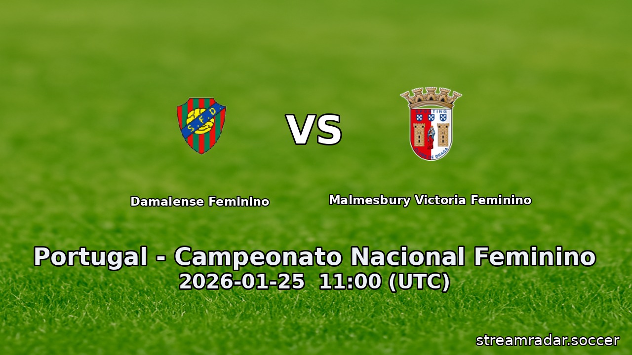 Damaiense Feminino vs Malmesbury Victoria Feminino