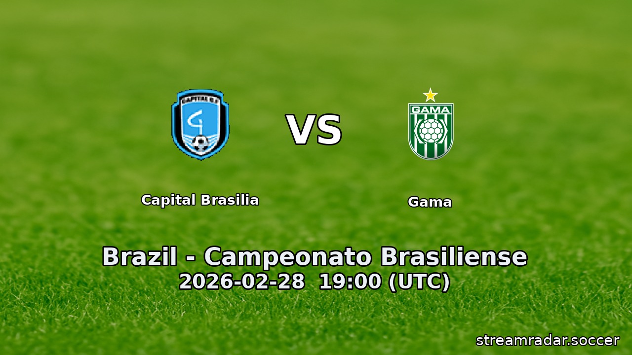 Capital Brasilia vs Gama