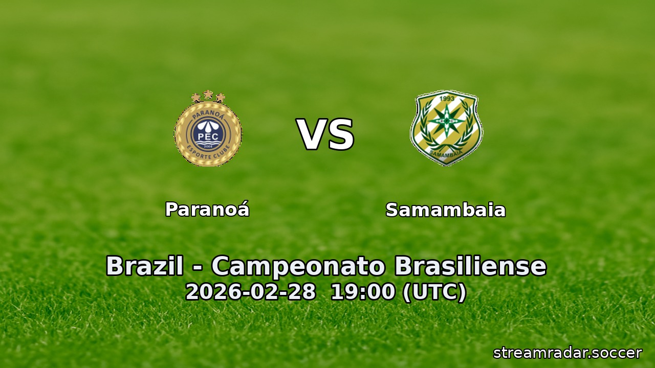 Paranoá vs Samambaia
