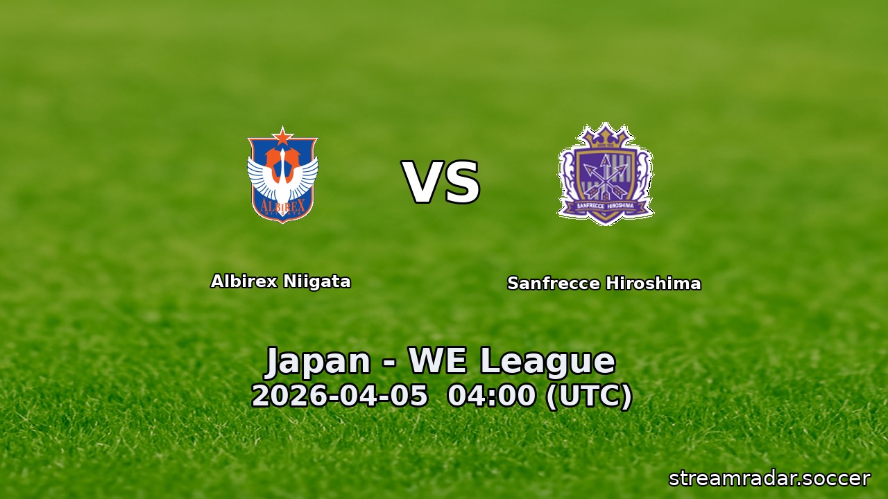 Albirex Niigata vs Sanfrecce Hiroshima