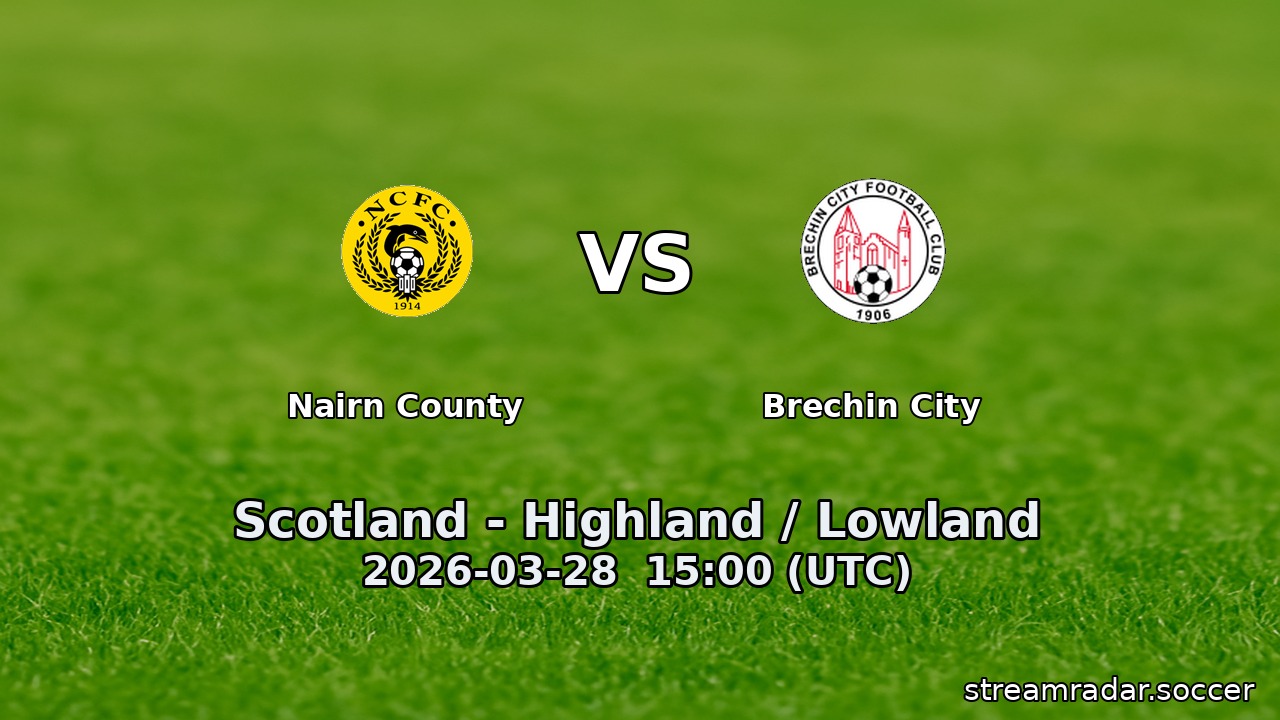 Nairn County vs Brechin City