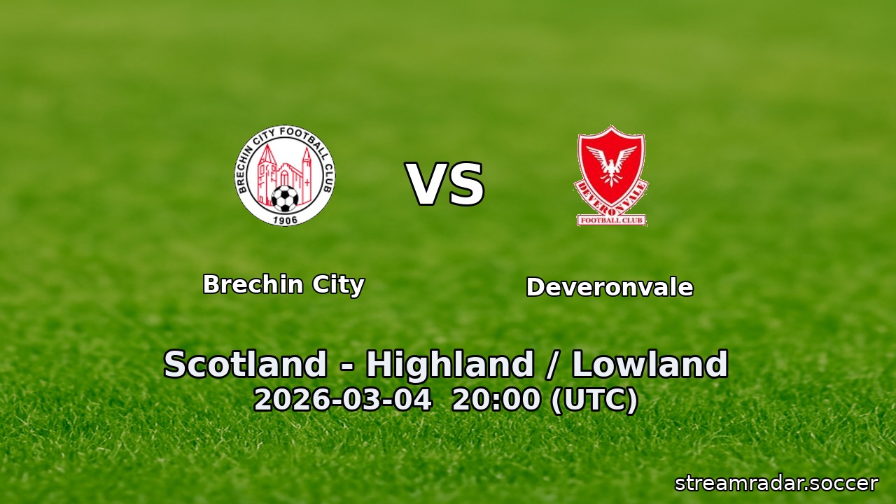 Brechin City vs Deveronvale