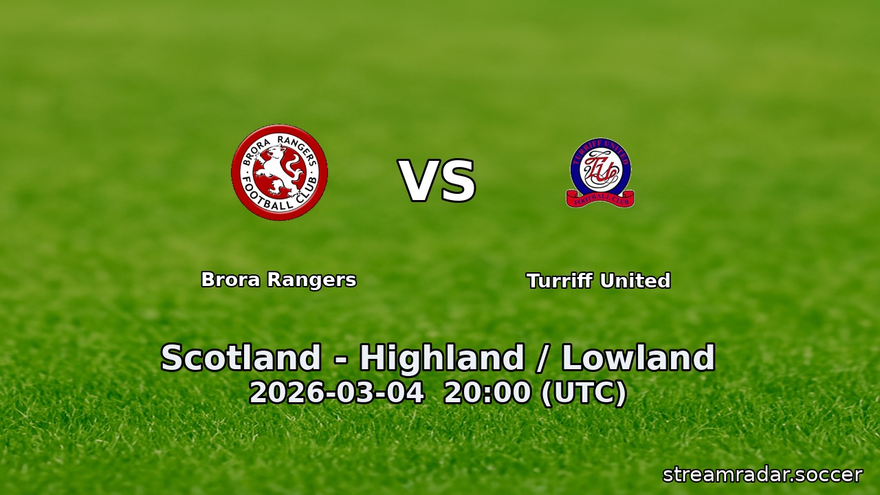 Brora Rangers vs Turriff United